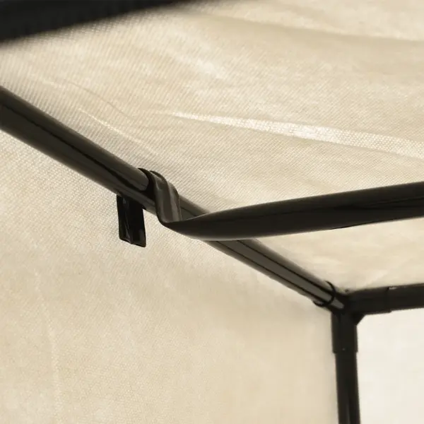 Kangast riidekapp lukuga, kreemjasvalge, 75 x 50 x 160 cm – 7