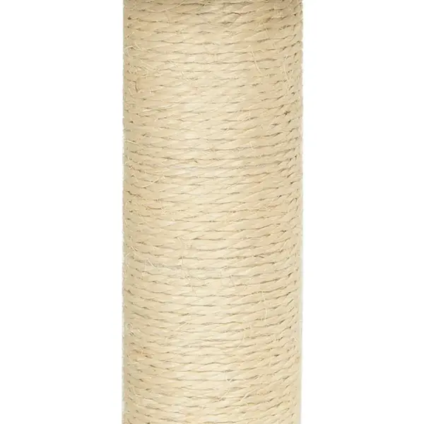 Kassimaja ja kraapimispuu sisalpostidega, kaldtee ja majakesega, kreemjasvalge, 155 cm – 8