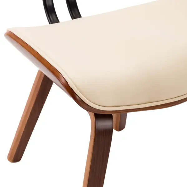 Kreemjasvalged kunstnahast söögitoolid painutatud puitraamiga, 6 tk, 51,5 x 54 x 78 cm – 7