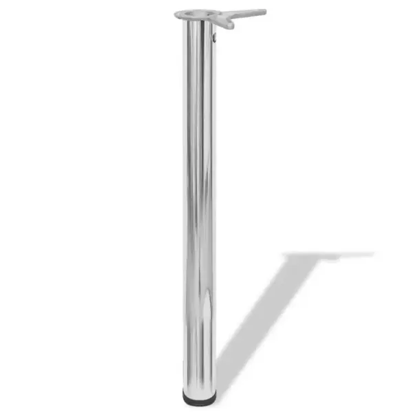 Reguleeritava kõrgusega kroomitud lauajalad, 4 tk, 60 x 710–720 mm – 2