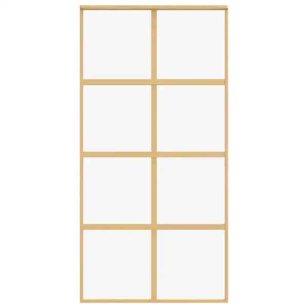 Kuldne klaasist liuguks alumiiniumraamiga, 102,5 x 205 cm, läbipaistev ESG-klaas – 4