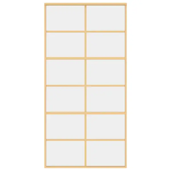 Kuldne liuguks läbipaistva ESG-klaasiga, alumiinium, 102,5 x 205 cm – 4