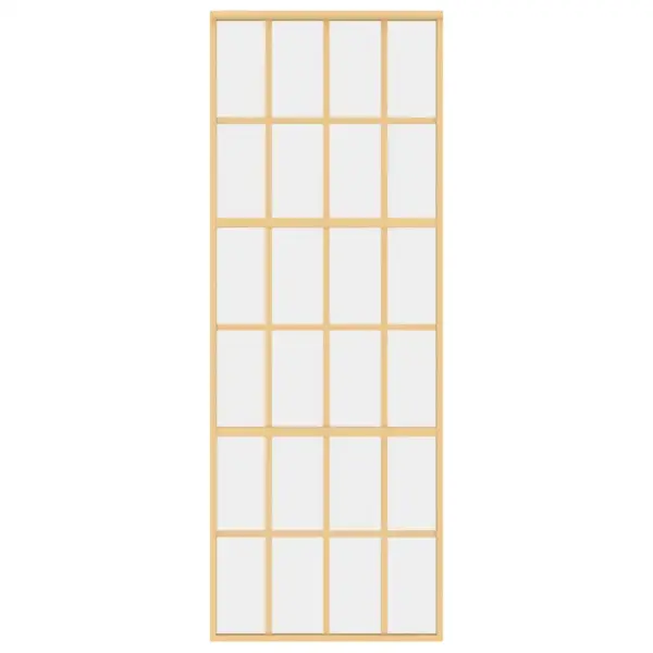 Kuldne liuguks läbipaistva ESG-klaasiga, alumiiniumraamiga, 76 x 205 cm – 4