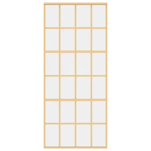 Liuguks läbipaistva ESG-klaasi ja kuldse alumiiniumraamiga, 90 x 205 cm – 4