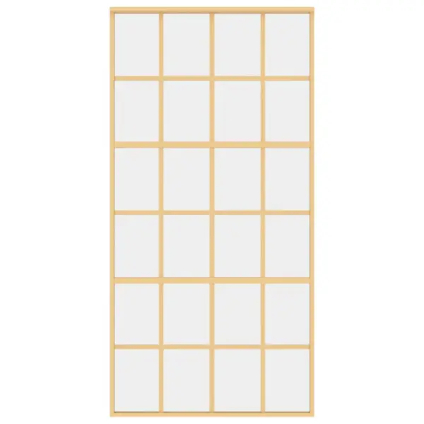 Kuldne liuguks läbipaistva ESG-klaasiga, alumiiniumraam, 102,5 x 205 cm – 4