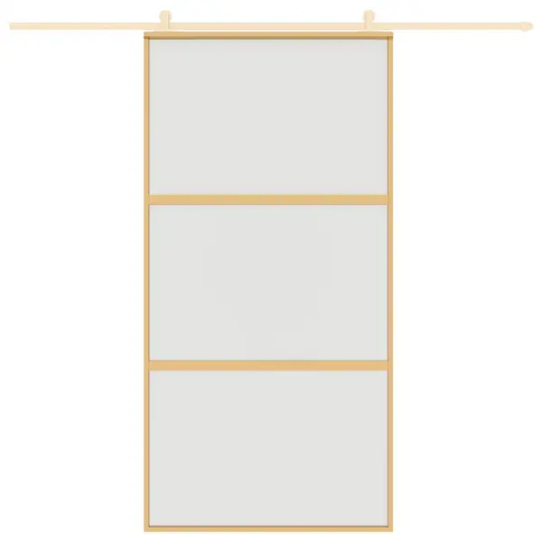 Kuldne liuguks matt ESG-klaasiga, alumiiniumraam, 102,5 x 205 cm – 3