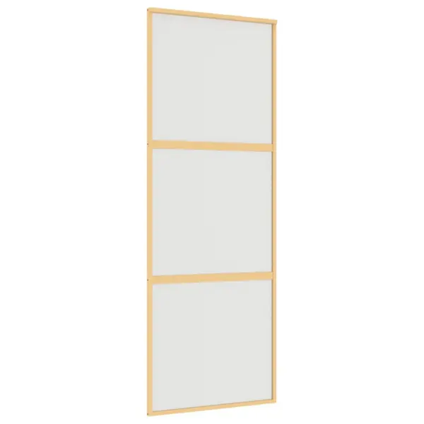 Kuldne liuguks matt ESG-klaasiga, alumiiniumraamiga, 76 x 205 cm – 2