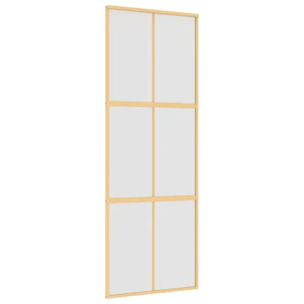 Kuldne liuguks mattklaasiga, alumiiniumraamiga, 76 x 205 cm – 2
