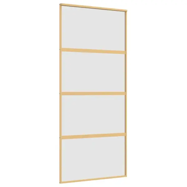 Kuldne liuguks matt ESG-klaasiga, alumiiniumraam, 90 x 205 cm – 2