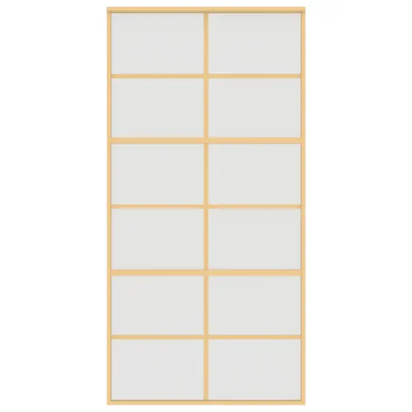 Kuldne mattklaasiga liuguks, alumiiniumraam, 102,5 x 205 cm – 4