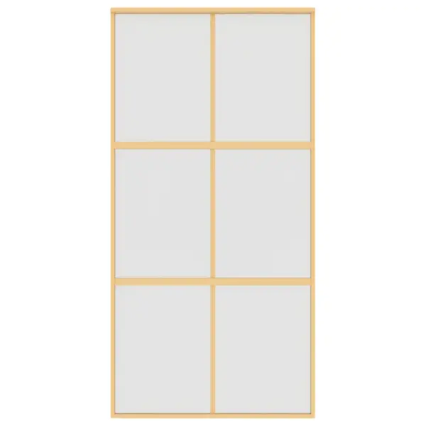 Kuldne mattklaasist liuguks alumiiniumraamiga, 102,5 x 205 cm – 4