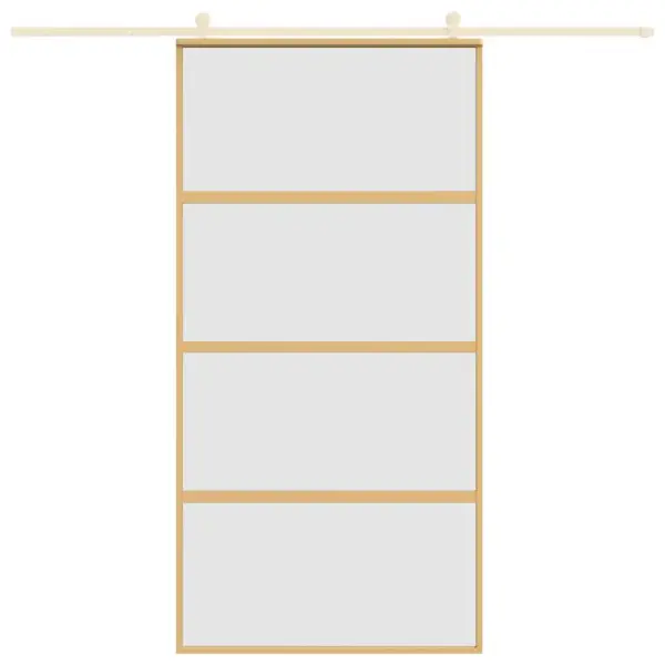 Kuldne liuguks matt ESG-klaasist ja alumiiniumraamiga, 102,5 x 205 cm – 3