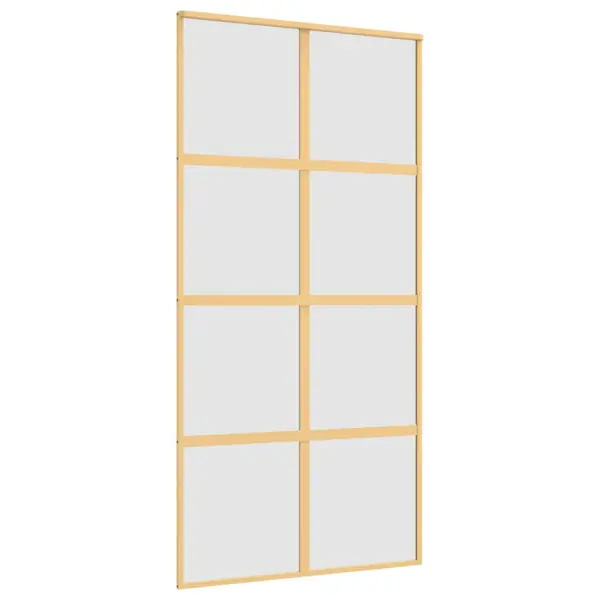 Liuguks matt ESG-klaasi ja kuldse alumiiniumraamiga, 102,5 x 205 cm – 2
