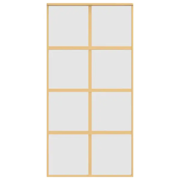 Liuguks matt ESG-klaasi ja kuldse alumiiniumraamiga, 102,5 x 205 cm – 4