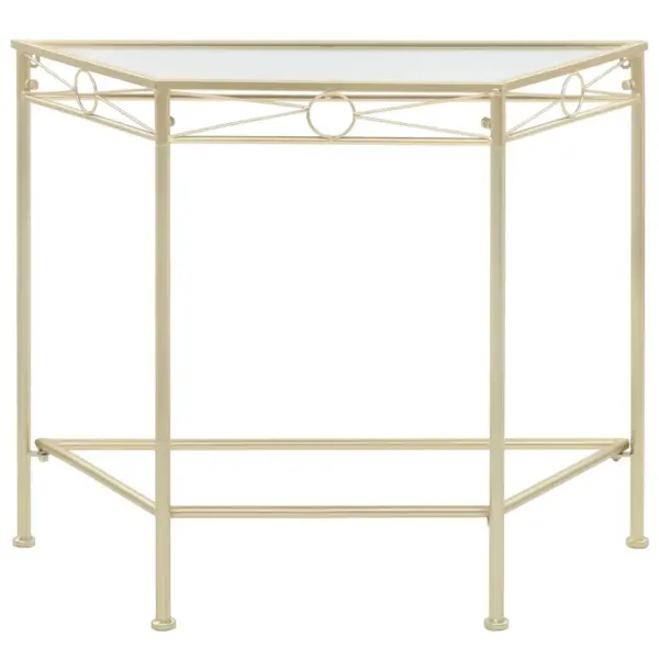 Vanaaegses stiilis kuldne metallist lisalaud, 87 x 34 x 73 cm - 2