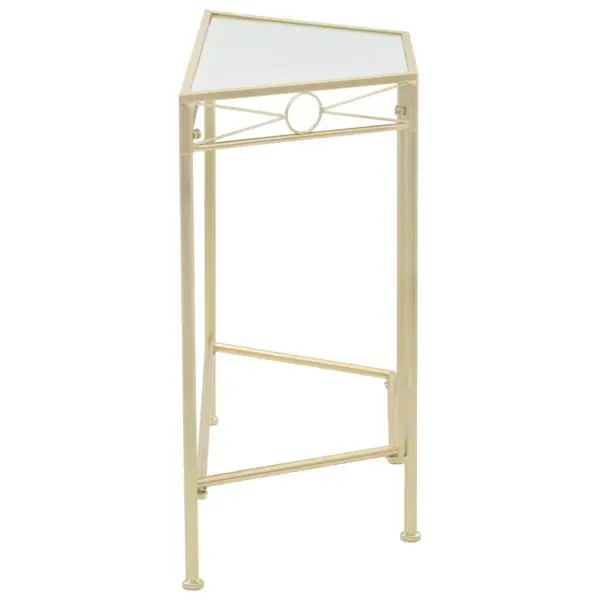 Vanaaegses stiilis kuldne metallist lisalaud, 87 x 34 x 73 cm - 3