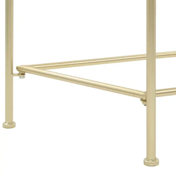 Vanaaegses stiilis kuldne metallist lisalaud, 87 x 34 x 73 cm - 5