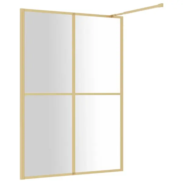 Kuldse raamiga dušisein läbipaistva ESG-klaasiga, 140 x 195 cm – 5
