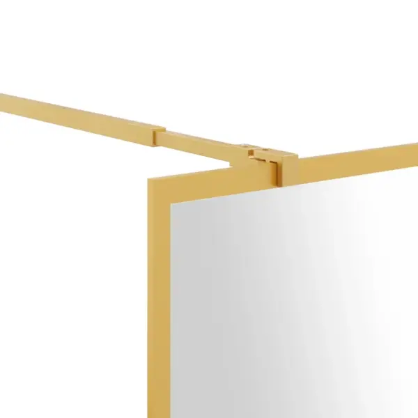 Kuldse raamiga dušisein läbipaistva ESG-klaasiga, 140 x 195 cm – 6