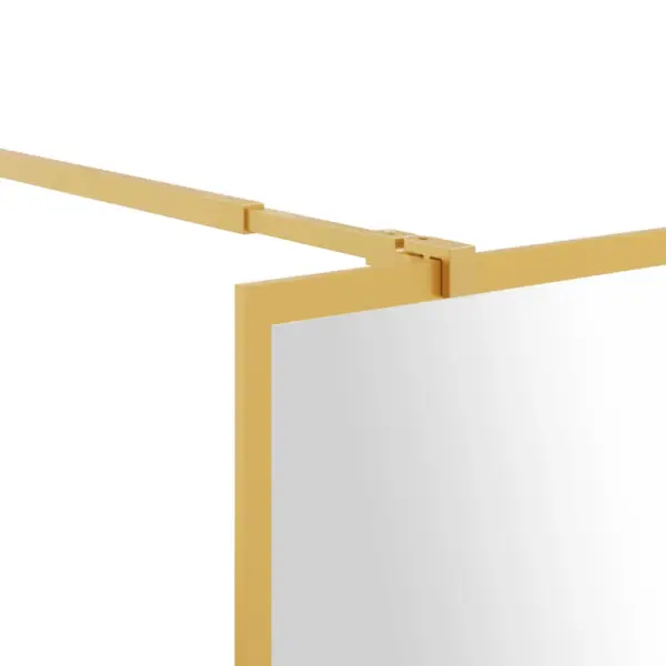 Kuldse raamiga dušisein läbipaistvast ESG-klaasist, 80 x 195 cm – 6