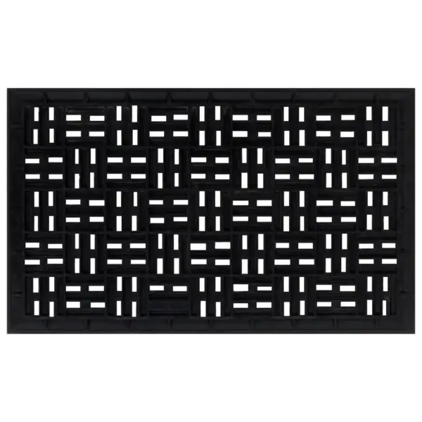 Libisemiskindel kummist uksematt drenaažiavadega, must, 45 x 75 cm – 3