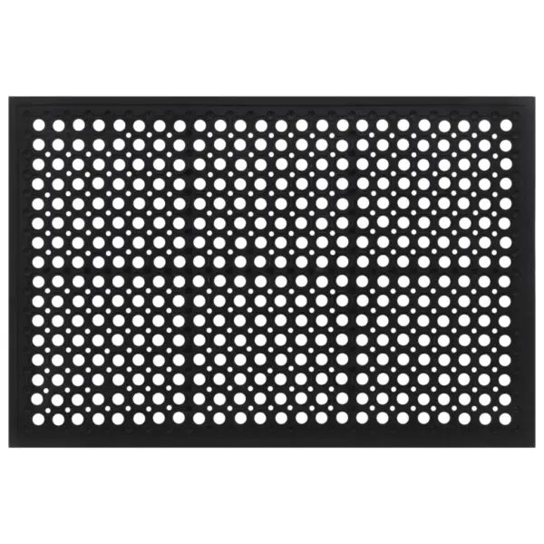 Libisemiskindel kummist uksematt äravooluavadega, must, 90 x 60 cm – 3