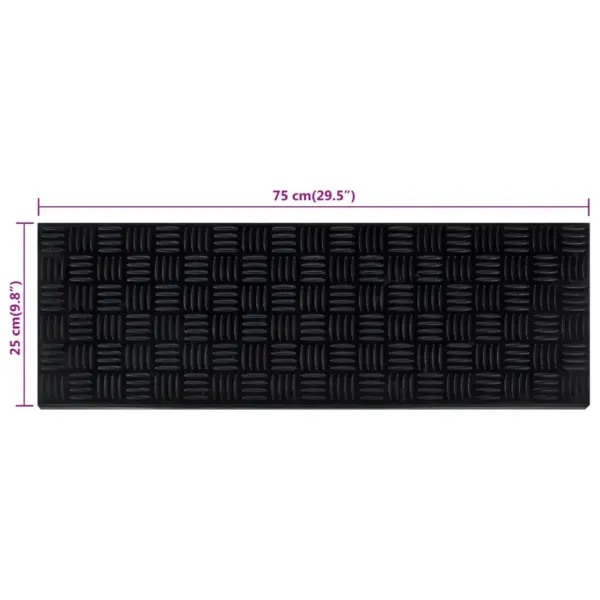 Libisemiskindlad kummist trepiastmematid, must, 25 x 75 cm, 10 tk – 8