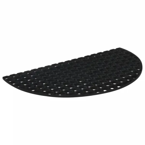 Poolringikujuline kummist uksematt, must, 45 x 75 cm, 16 mm – 2