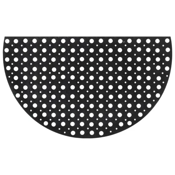 Poolringikujuline kummist uksematt, must, 45 x 75 cm, 16 mm – 3