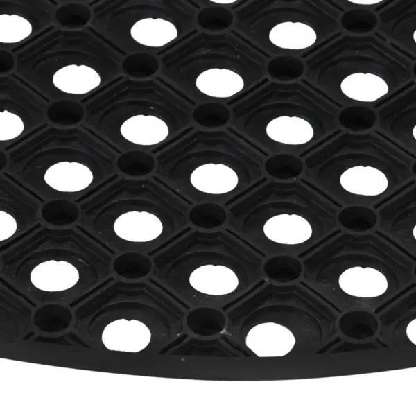 Poolringikujuline kummist uksematt, must, 45 x 75 cm, 16 mm – 4