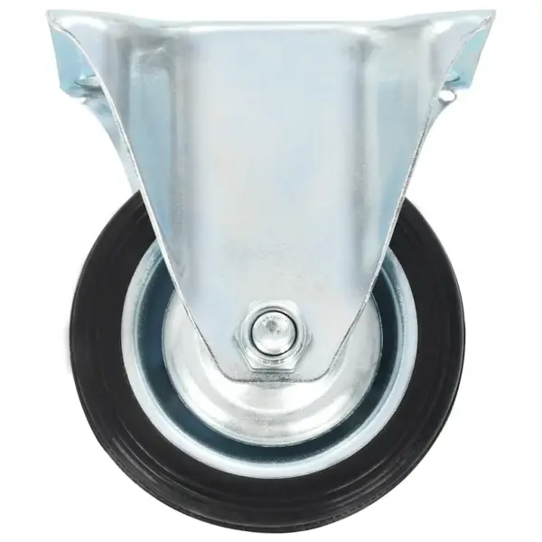Kummist pöörlevad möblirattad piduritega, 8 tk, 75 mm, must – 8