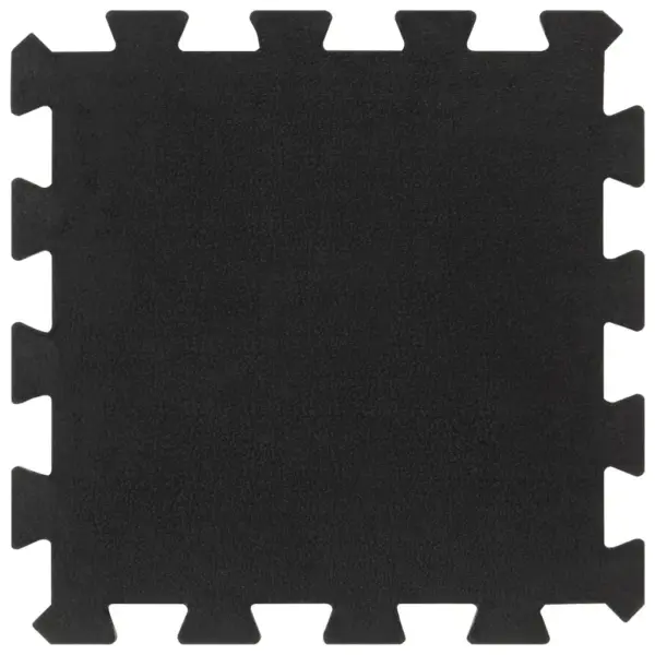 Lukustatavad kummist põrandamatid, 9 tk, must, 30 x 30 cm, 16 mm – 2