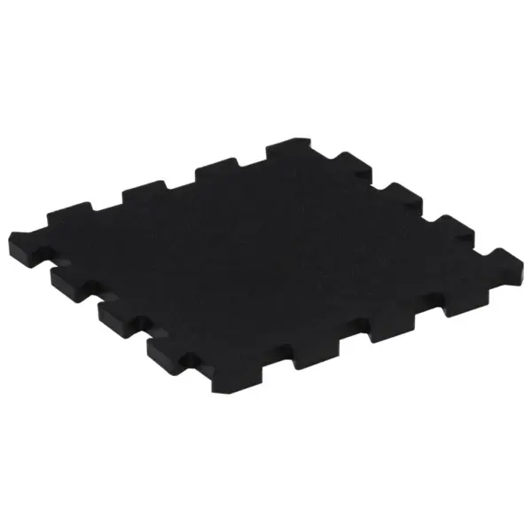 Lukustatavad kummist põrandamatid, 9 tk, must, 30 x 30 cm, 16 mm – 4
