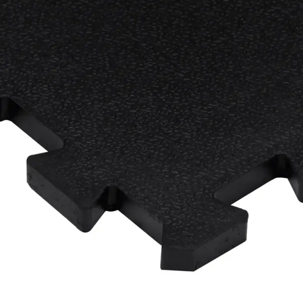 Lukustatavad kummist põrandamatid, 9 tk, must, 30 x 30 cm, 16 mm – 6