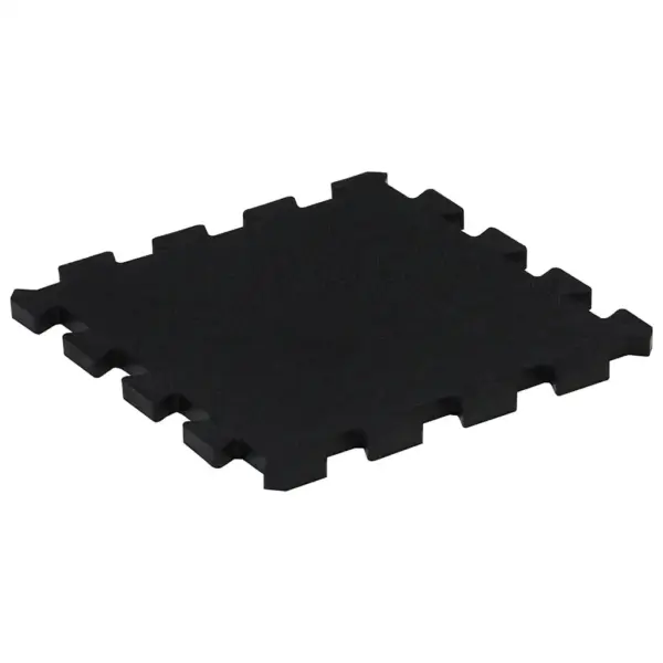 Kummist põrandamatid kodusesse jõusaali, omavahel lukustatavad, 16 tk, must, 30 x 30 cm, 16 mm – 4