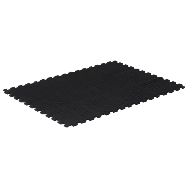 Kummist põrandamatt jõusaalile, must, 90 x 120 cm, 12 mm – 2
