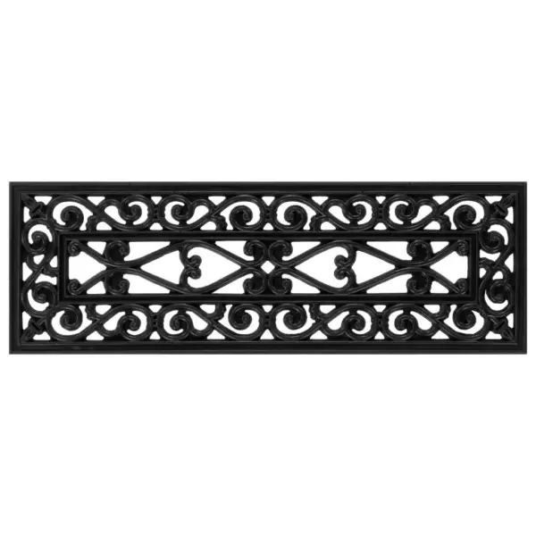 Libisemisvastased kummist trepiastme matid, must, 10 tk, 25 x 75 cm, 4 mm – 2