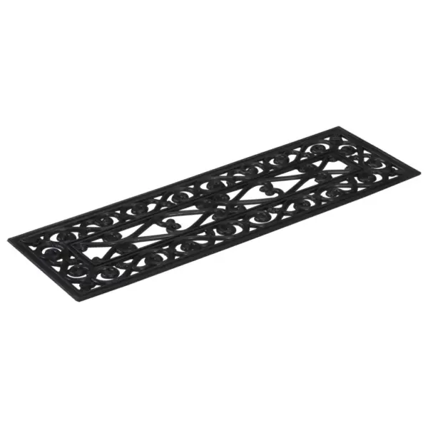 Libisemisvastased kummist trepiastme matid, must, 10 tk, 25 x 75 cm, 4 mm – 4