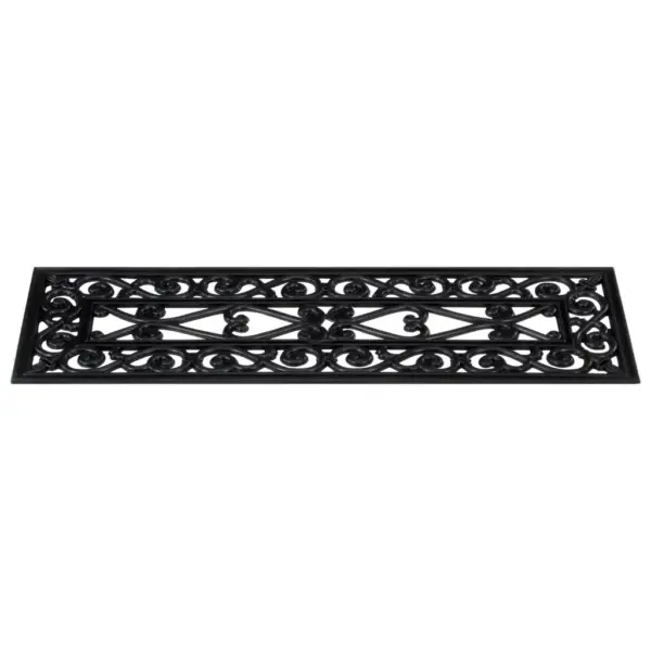 Libisemisvastased kummist trepiastme matid, must, 10 tk, 25 x 75 cm, 4 mm – 5