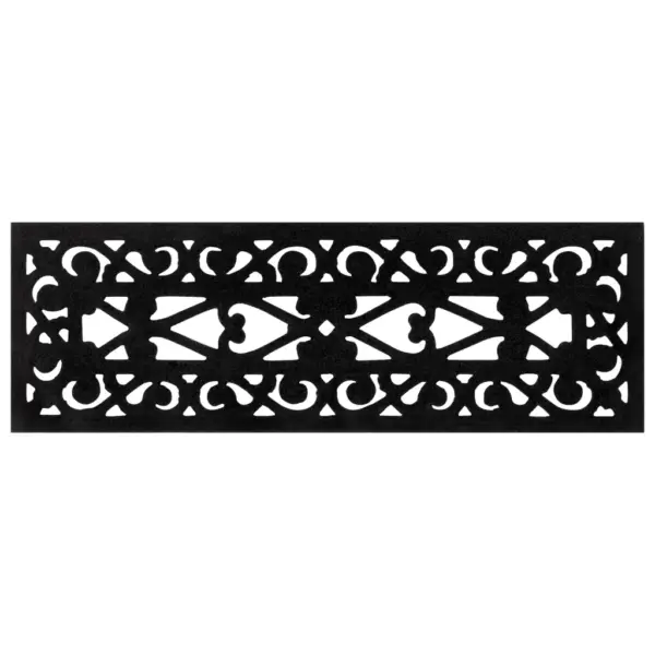 Libisemisvastased kummist trepiastme matid, must, 10 tk, 25 x 75 cm, 4 mm – 6