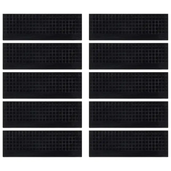 Libisemiskindlad kummist trepiastme matid, 10 tk, must, 25 x 75 cm – 3