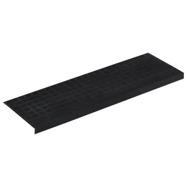 Libisemiskindlad kummist trepiastme matid, 10 tk, must, 25 x 75 cm – 4