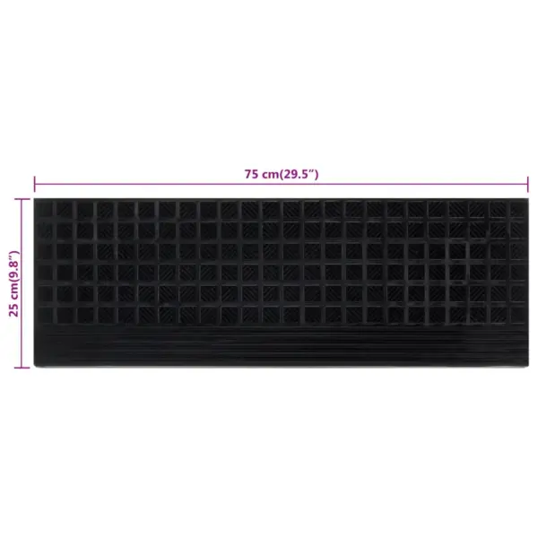 Libisemiskindlad kummist trepiastme matid, 10 tk, must, 25 x 75 cm – 8