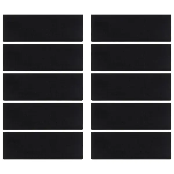 Libisemiskindlad kummist trepiastme matid, must, 10 tk, 25 x 75 cm, 4 mm – 3