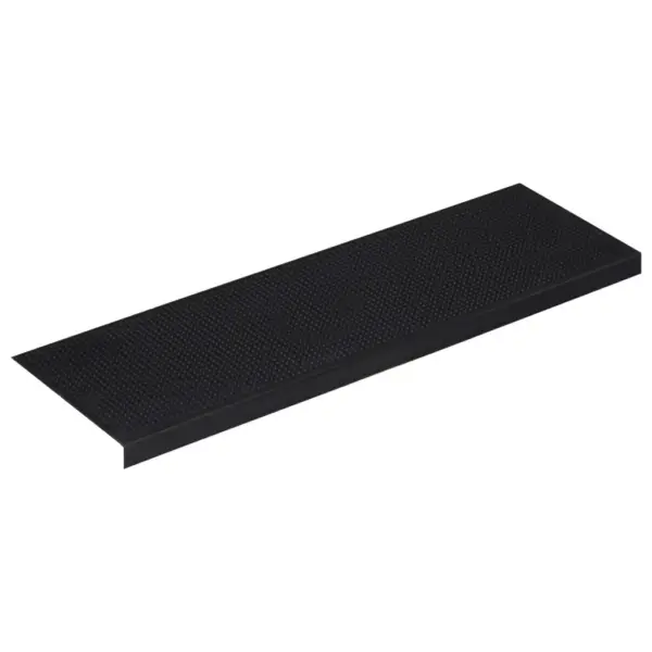Libisemiskindlad kummist trepiastme matid, must, 10 tk, 25 x 75 cm, 4 mm – 4