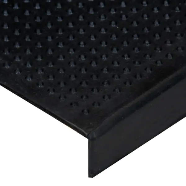 Libisemiskindlad kummist trepiastme matid, must, 10 tk, 25 x 75 cm, 4 mm – 6