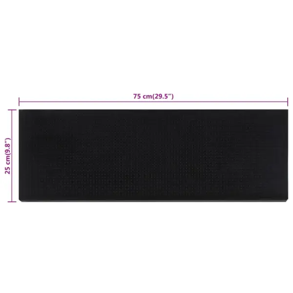 Libisemiskindlad kummist trepiastme matid, must, 10 tk, 25 x 75 cm, 4 mm – 8