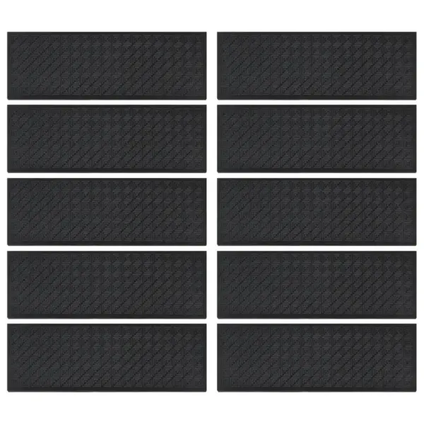 Libisemisvastased kummist trepiastme matid, must, 10 tk, 25 x 75 cm – 3