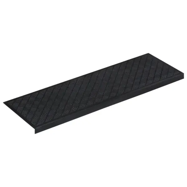 Libisemisvastased kummist trepiastme matid, must, 10 tk, 25 x 75 cm – 4