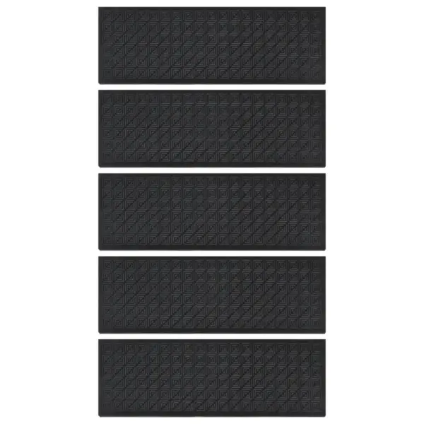 Kummist trepiastme matid, must, 5 tk, 25 x 75 cm – 3